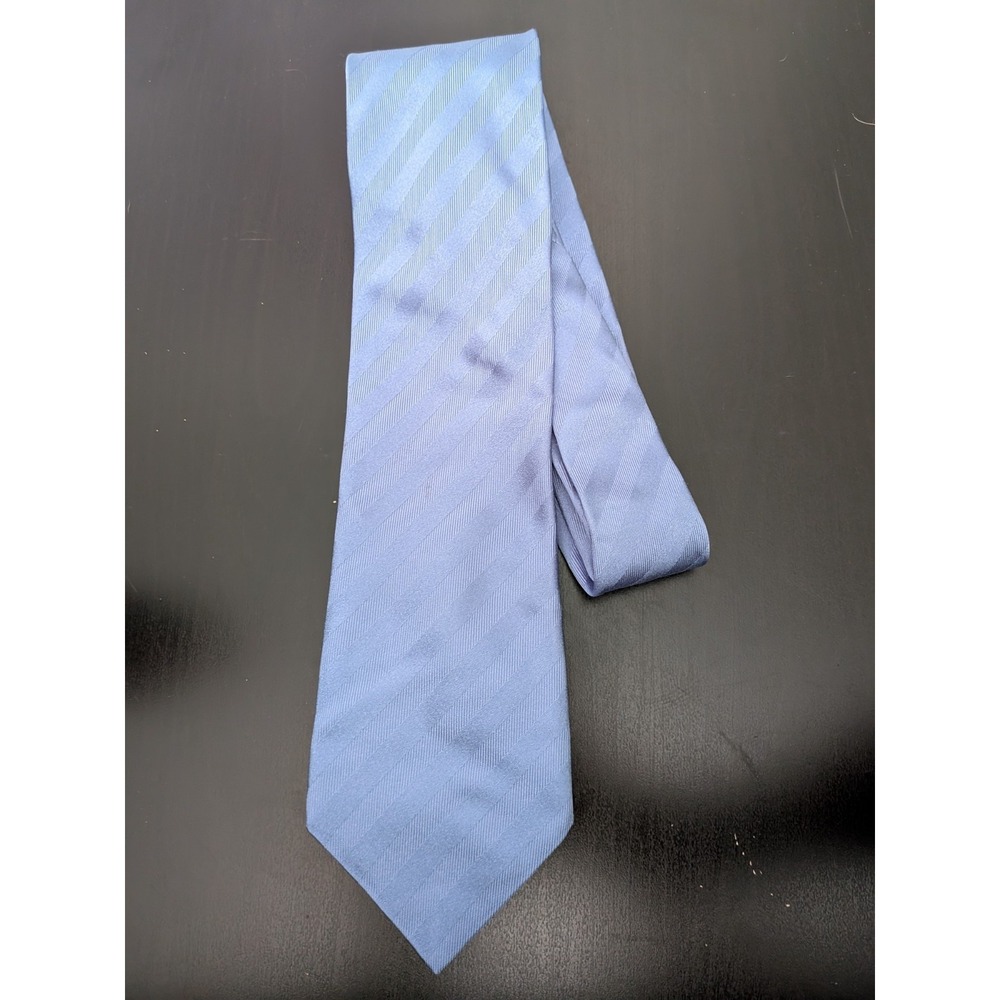 Purple Repp Tie Striped Hemlock Germany Multi Tone Necktie‎ 60" Silk